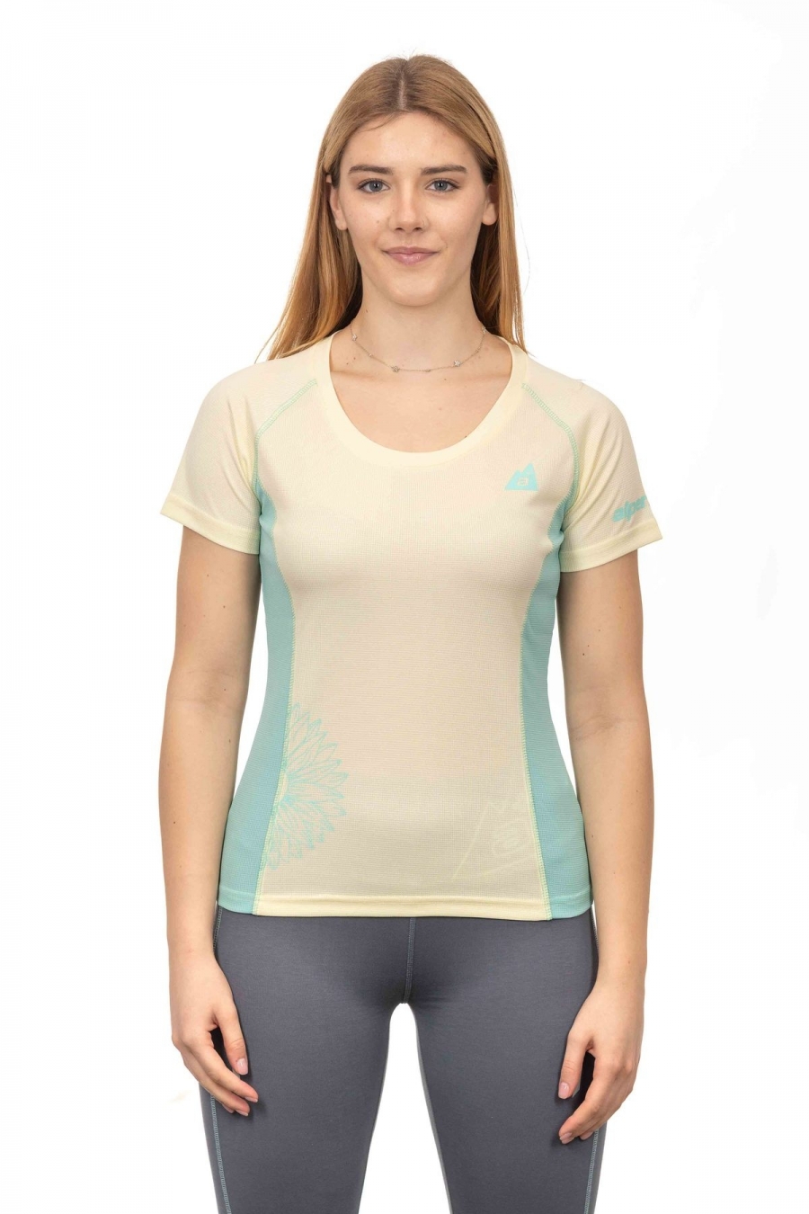 T-Shirt Donna Stampa Fiore Traspirante - Trekking, Outdoor e Running [09608698]