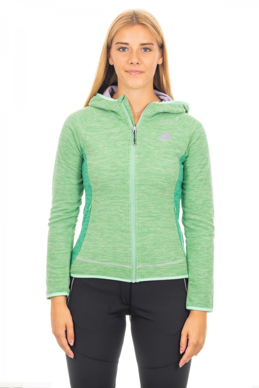 Pile donna con cappuccio_trekking e outdoor [a8ce4336]