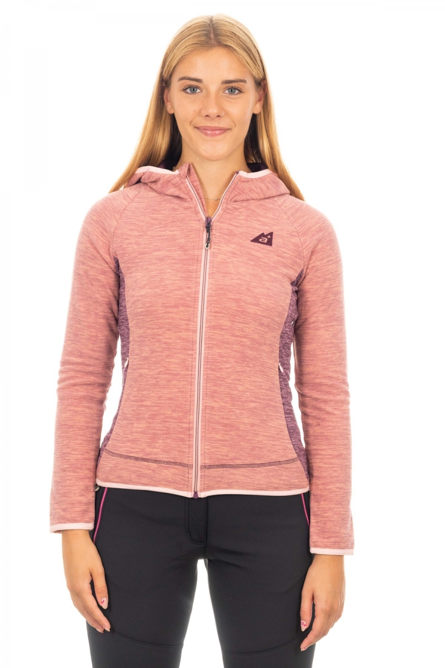 Pile donna con cappuccio_trekking e outdoor [3f6654ed]