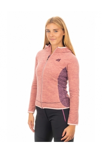 Pile donna con cappuccio_trekking e outdoor [515dd6e4]
