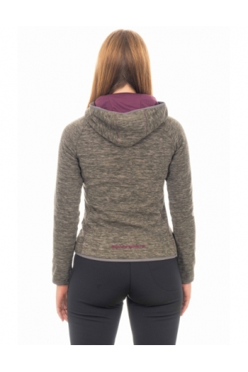 Pile donna con cappuccio_trekking e outdoor [ef9c1991]