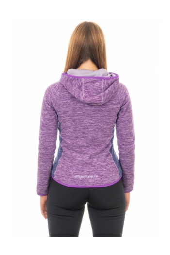 Pile donna con cappuccio_trekking e outdoor [305d9db7]