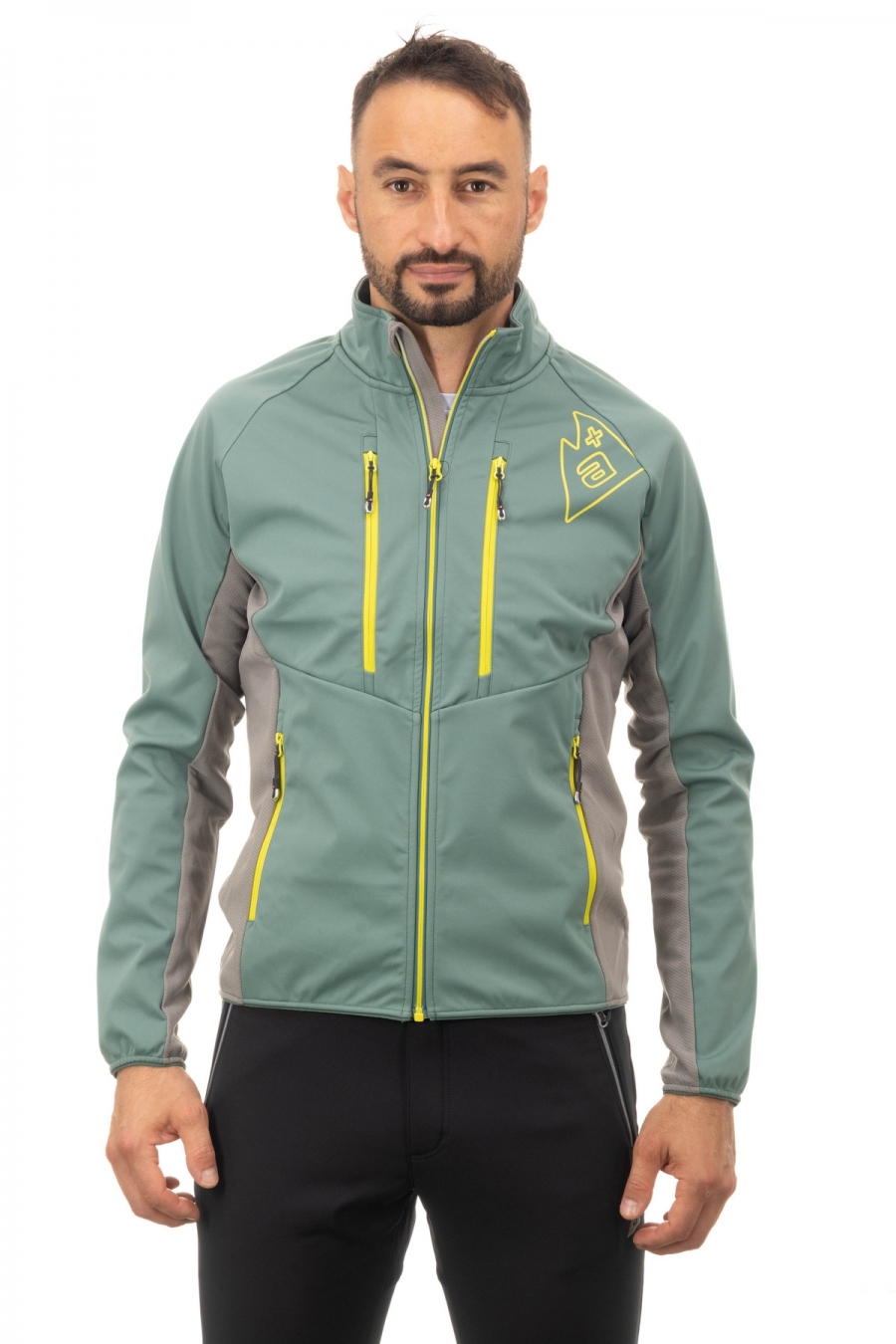Giacca softshell uomo antivento, stretch e idrorepellente [99d20985]