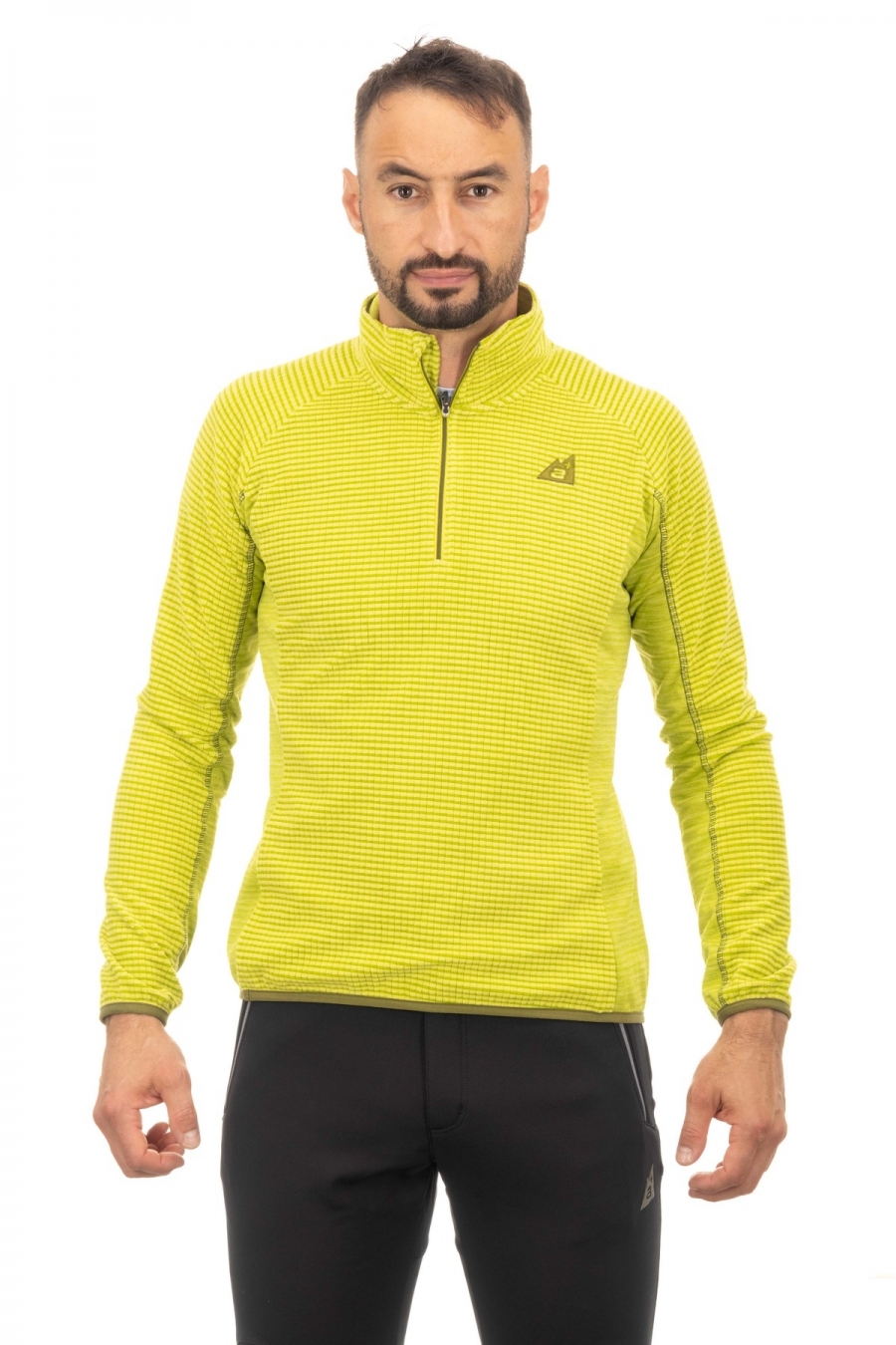 Pile midlayer uomo termica traspirante e stretch- trekking running outdoor [966c9755]