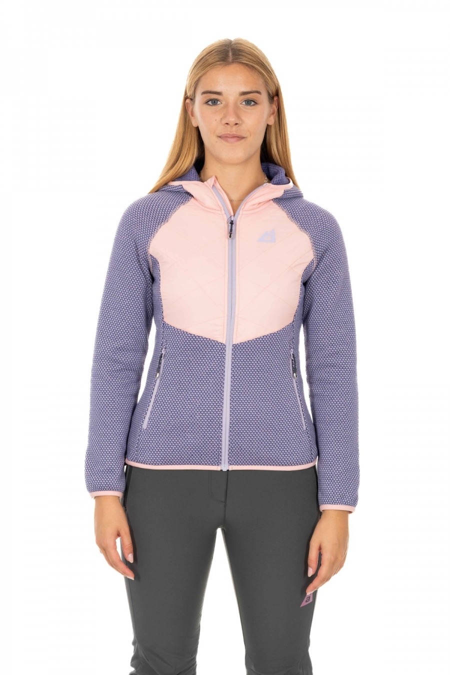Giacca pile donna ibrida- trekking outdoor [3d727408]