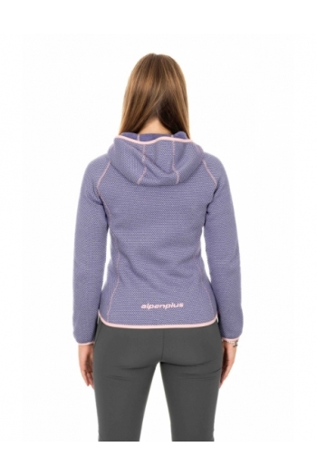 Giacca pile donna ibrida- trekking outdoor [5619b11f]