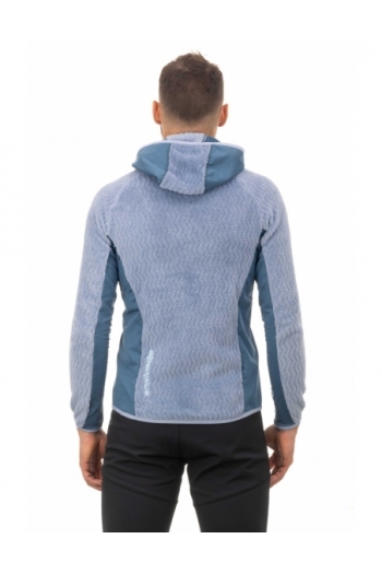 Pile uomo stretch termico con cappuccio [1488dce9]