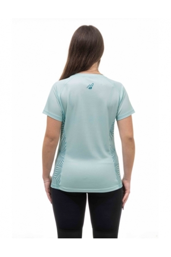 T-Shirt Donna Stampa Fiore Traspirante - Trekking, Outdoor e Running [80af54ac]