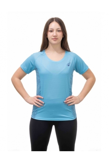T-Shirt Donna Stampa Fiore Traspirante - Trekking, Outdoor e Running [a25a3d14]