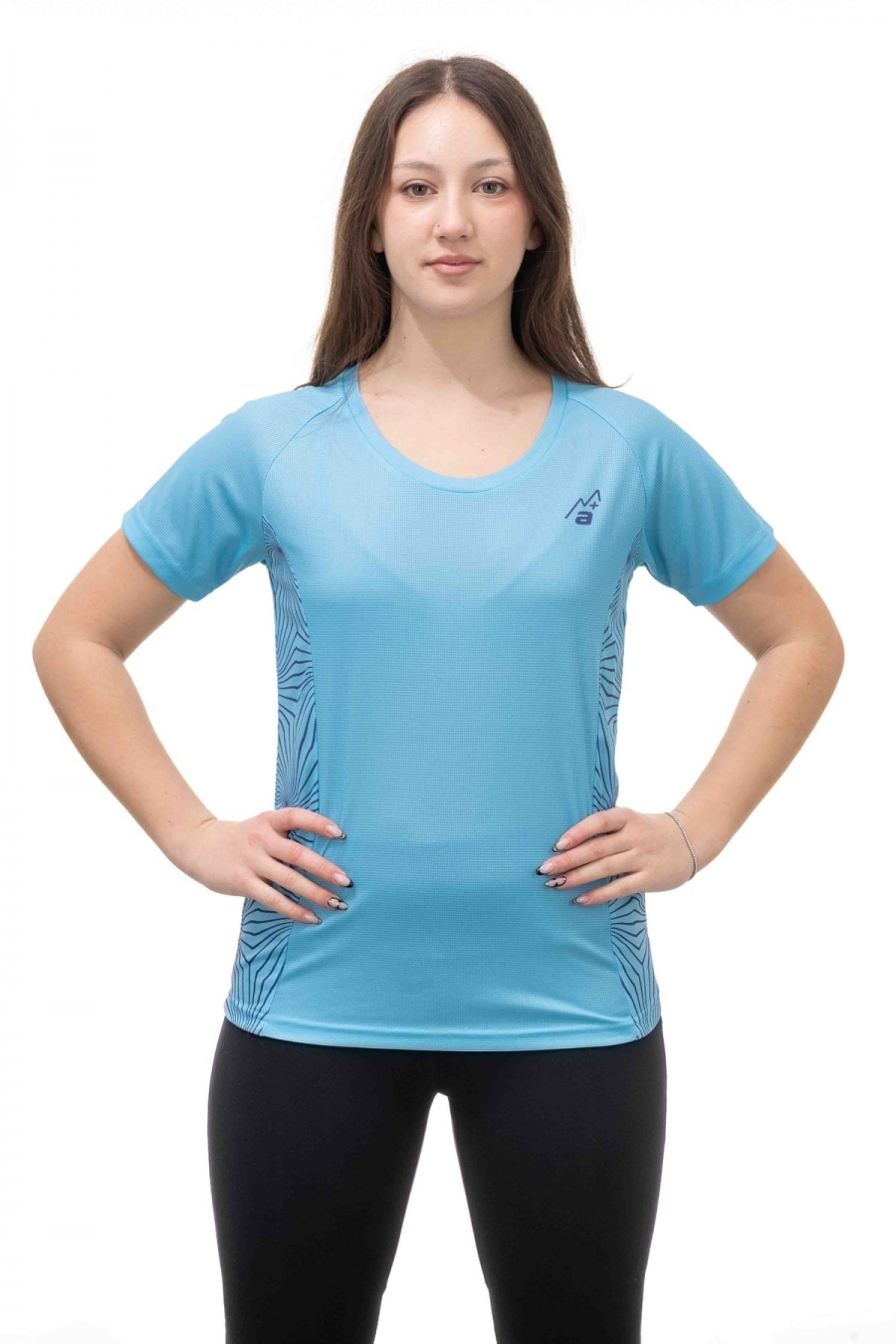 T-Shirt Donna Stampa Fiore Traspirante - Trekking, Outdoor e Running [a25a3d14]