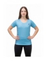 T-Shirt Donna Stampa Fiore Traspirante - Trekking, Outdoor e Running