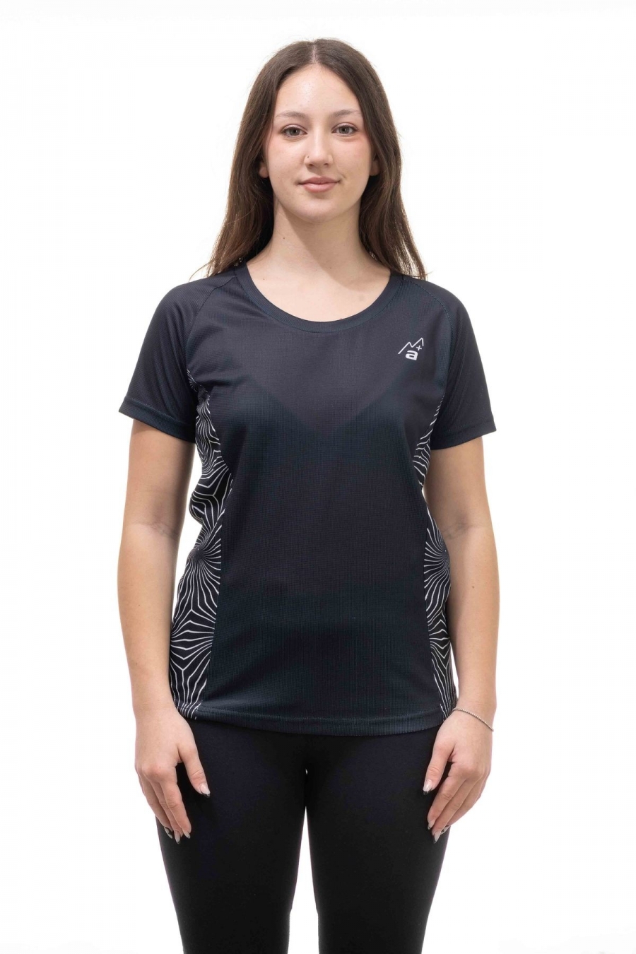 T-Shirt Donna Stampa Fiore Traspirante - Trekking, Outdoor e Running [d72c2599]