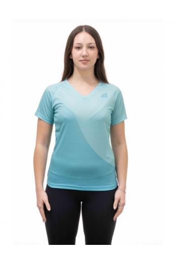 T-Shirt Donna Bicolor Traspirante Trekking, Outdoor e Running [c22e8355]