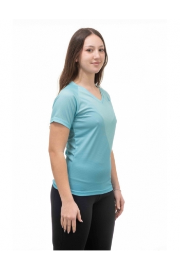 T-Shirt Donna Bicolor Traspirante Trekking, Outdoor e Running [ac15015c]