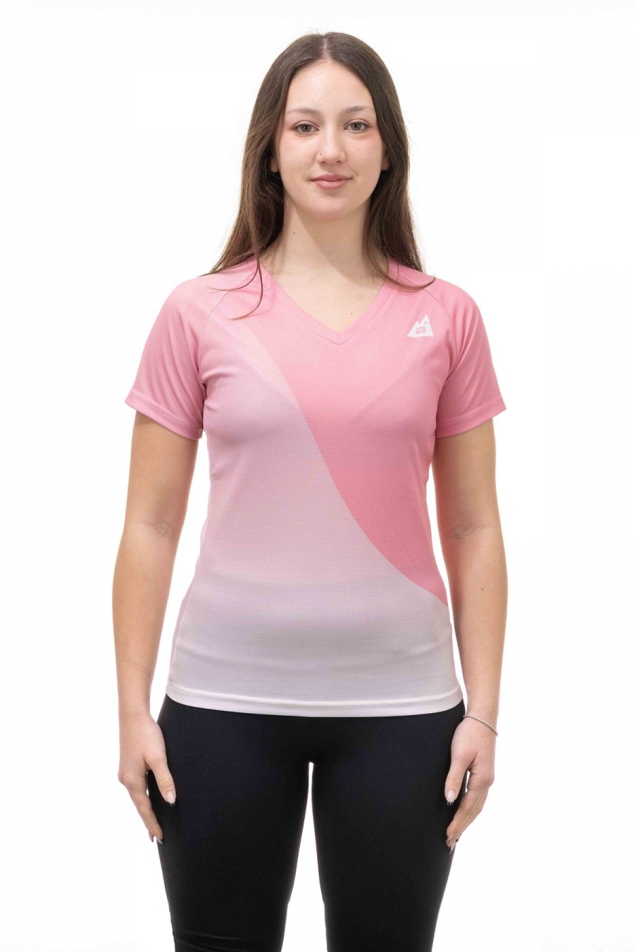 T-Shirt Donna Bicolor Traspirante Trekking, Outdoor e Running [788fedd2]