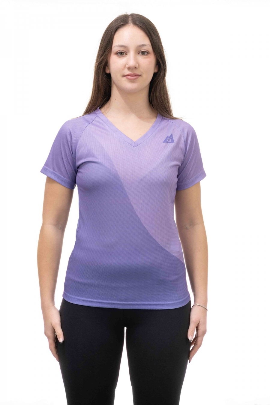 T-Shirt Donna Bicolor Traspirante Trekking, Outdoor e Running [b0f82ffb]